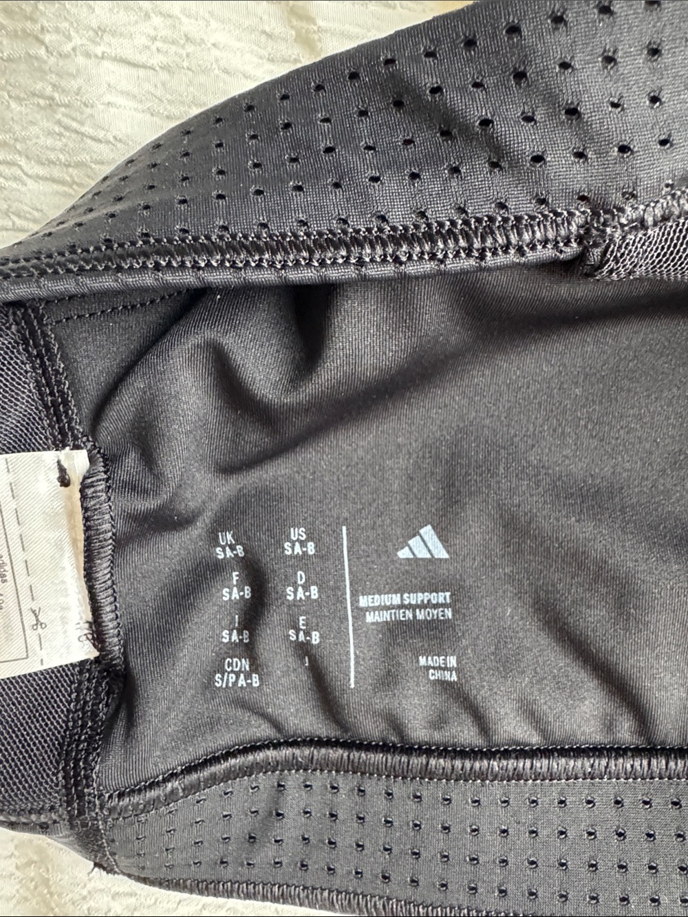 Adidas Black Racerback Sports Bra - Picture 3 of 4